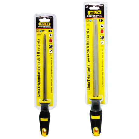 LIMA TRIANGULAR DELGADA 6" BASTARDA LMT206 DELTA PROFESIONAL