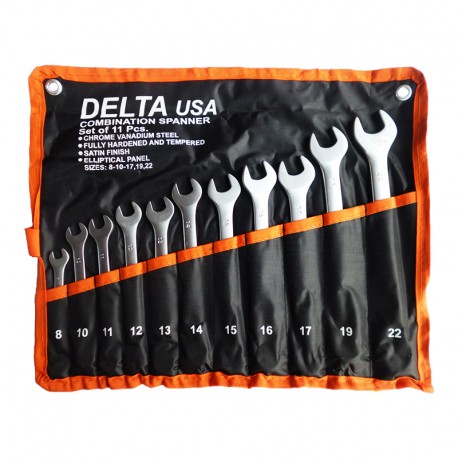 LLAVE MIXTA  X 11PCS 8 A 22 SATINADO DELTA