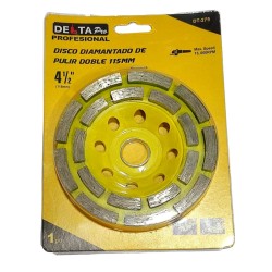DISCO DIAMANTADO DE PULIR DOBLE  115MM
