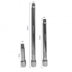 SET EXTENSION PARA DADO 3/8 X 3 PCS DELTA